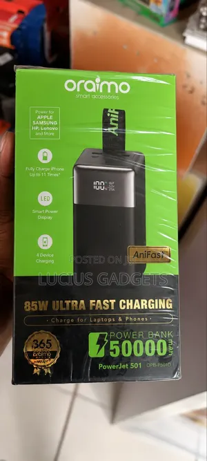 Oraimo 50,000mah Power Bank 85w