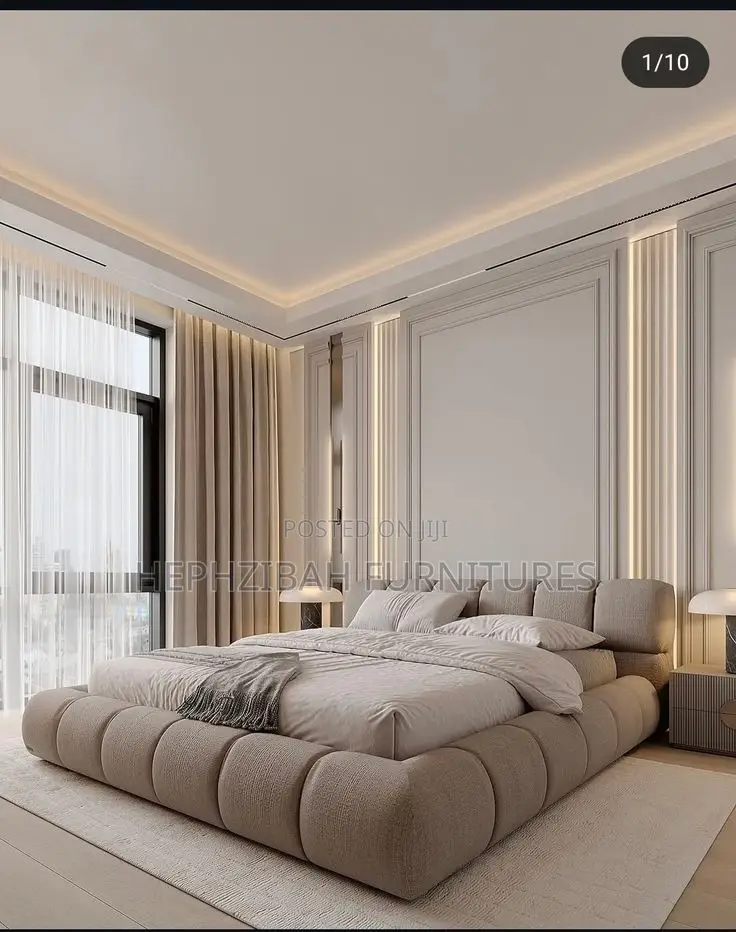 6 X 6 Executive Grey Queens Bedframe With Bedsides