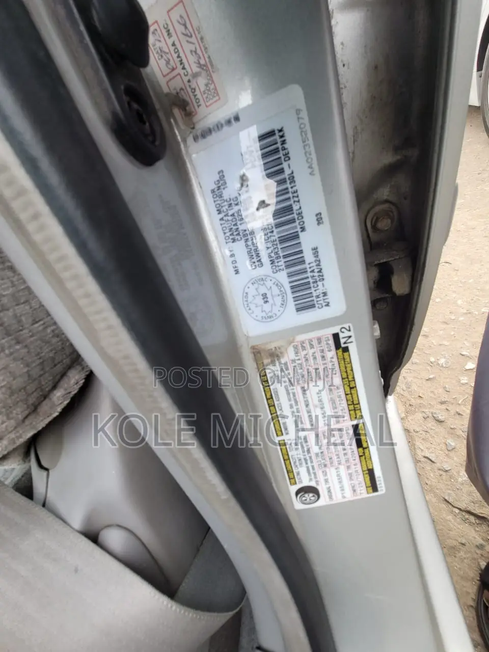 Toyota Corolla 2004 Silver