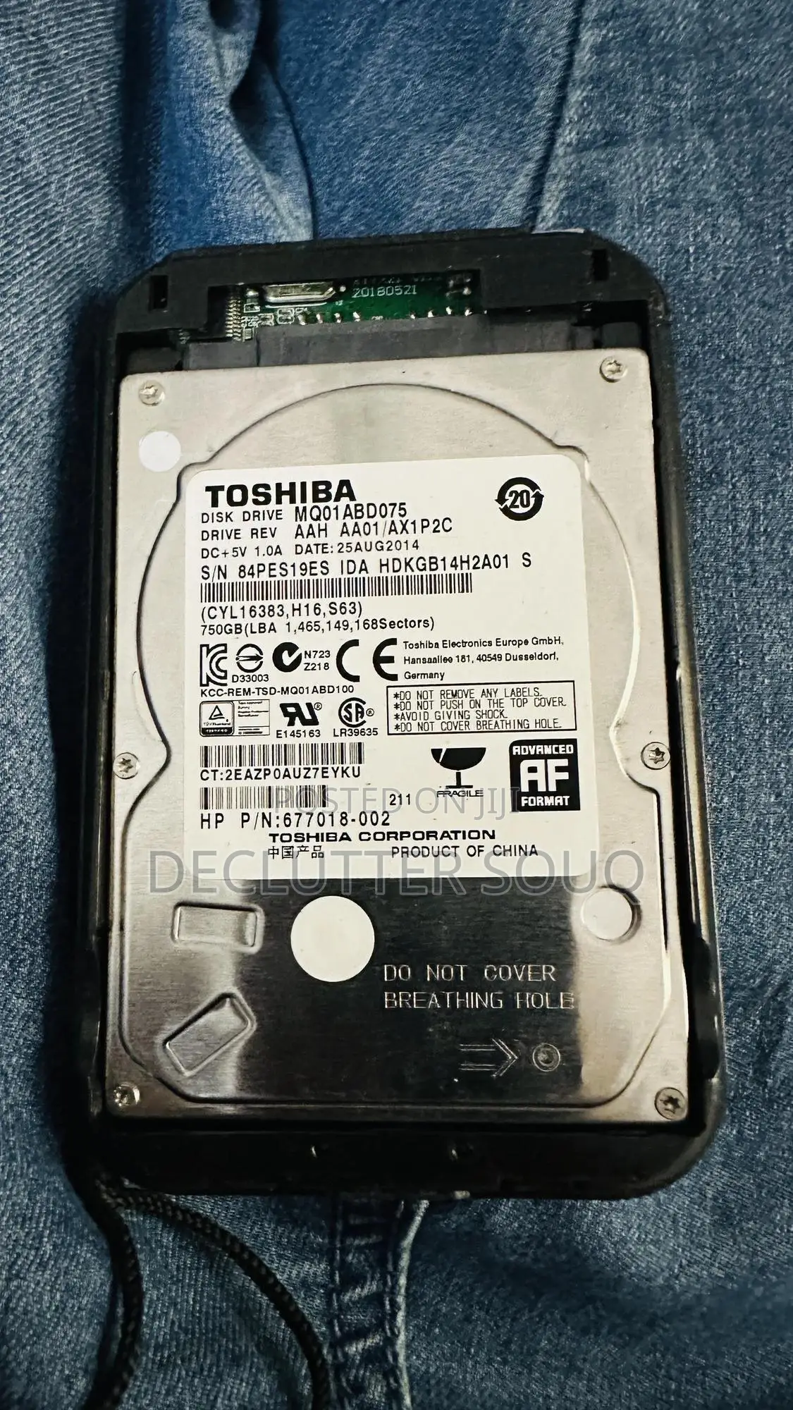Toshiba 750 Gb Hard Disk Drive