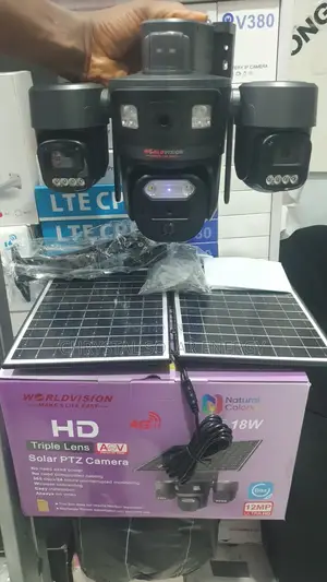 Uhd4k 3in1 Ubox Security CCTV Solar Camera +Mobile App 2 Solar Panel