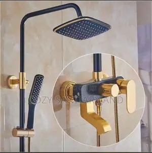 Gold and Black Shower