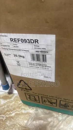 Hisense Refrigerator for Sale Brand New.
