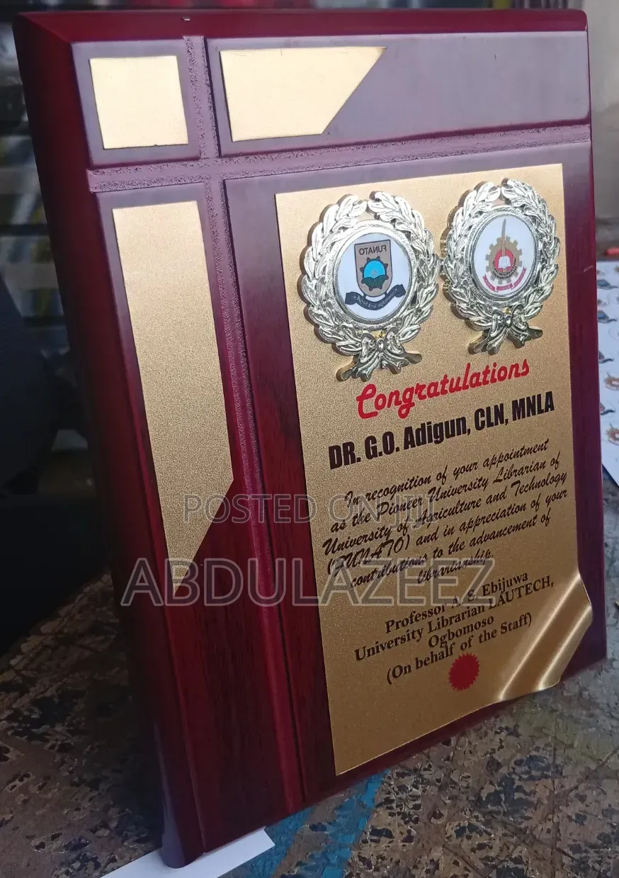 Award Plaque