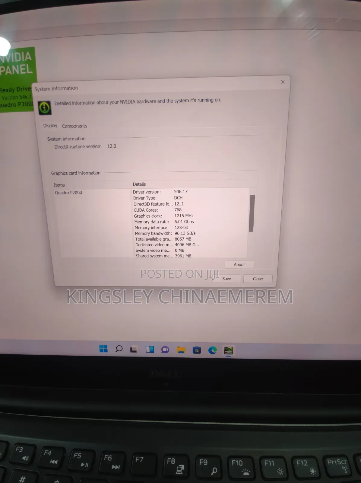 Laptop Dell Precision 5530 16GB Intel Core i7 SSD 512GB