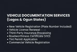 Complete Vehicle Registration Renewal Services (Lagos Ogun States)