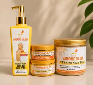 Amororo Golden Yellow Tone Mini Skincare Set