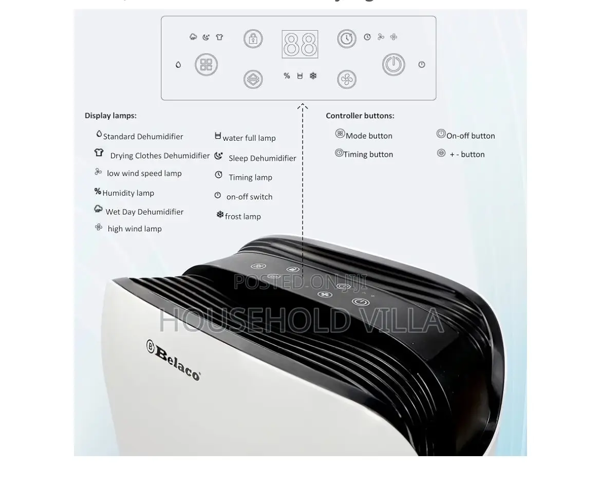 Belaco 20l/Day Dehumidifier