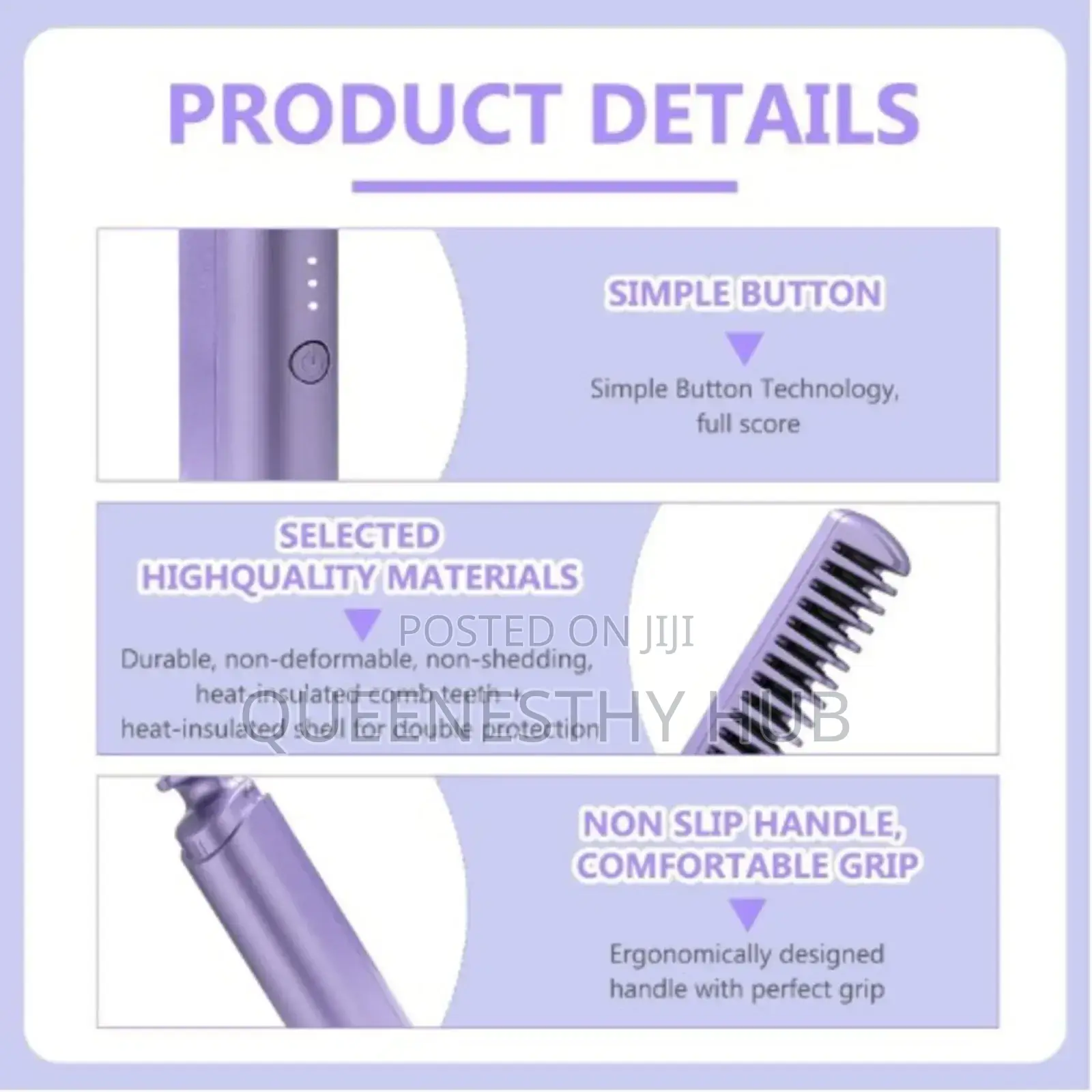 2-in-1 Rechargeable Cordless Hair Straightener Curler Brush