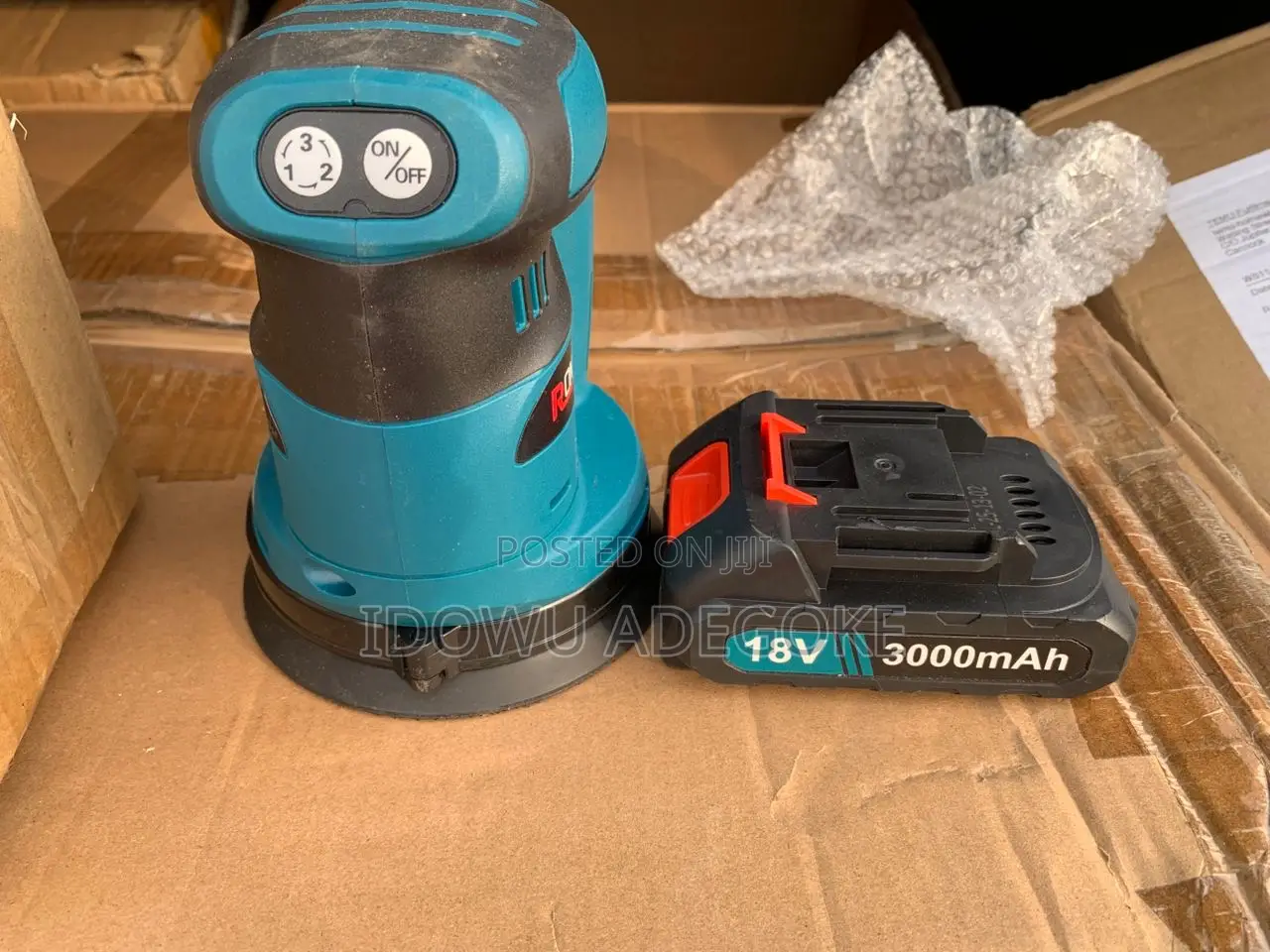 Boxed Rontaly Cordless Orbit Sander