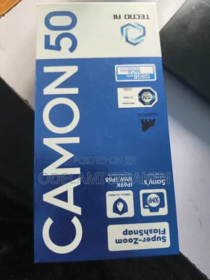 New Tecno Camon 50 256 GB Black