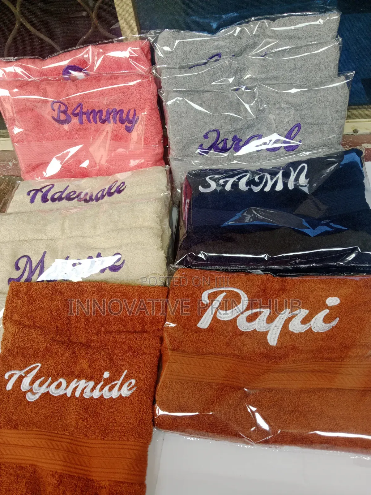 Towel Monogram Printing