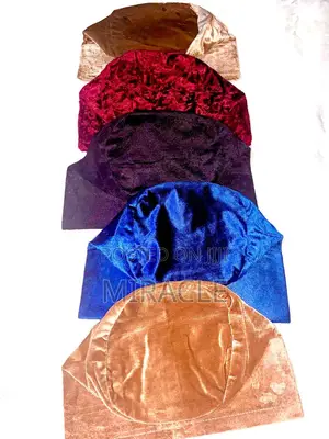 Plain Velvet Yoruba Cap