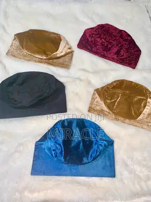 Plain Velvet Yoruba Cap