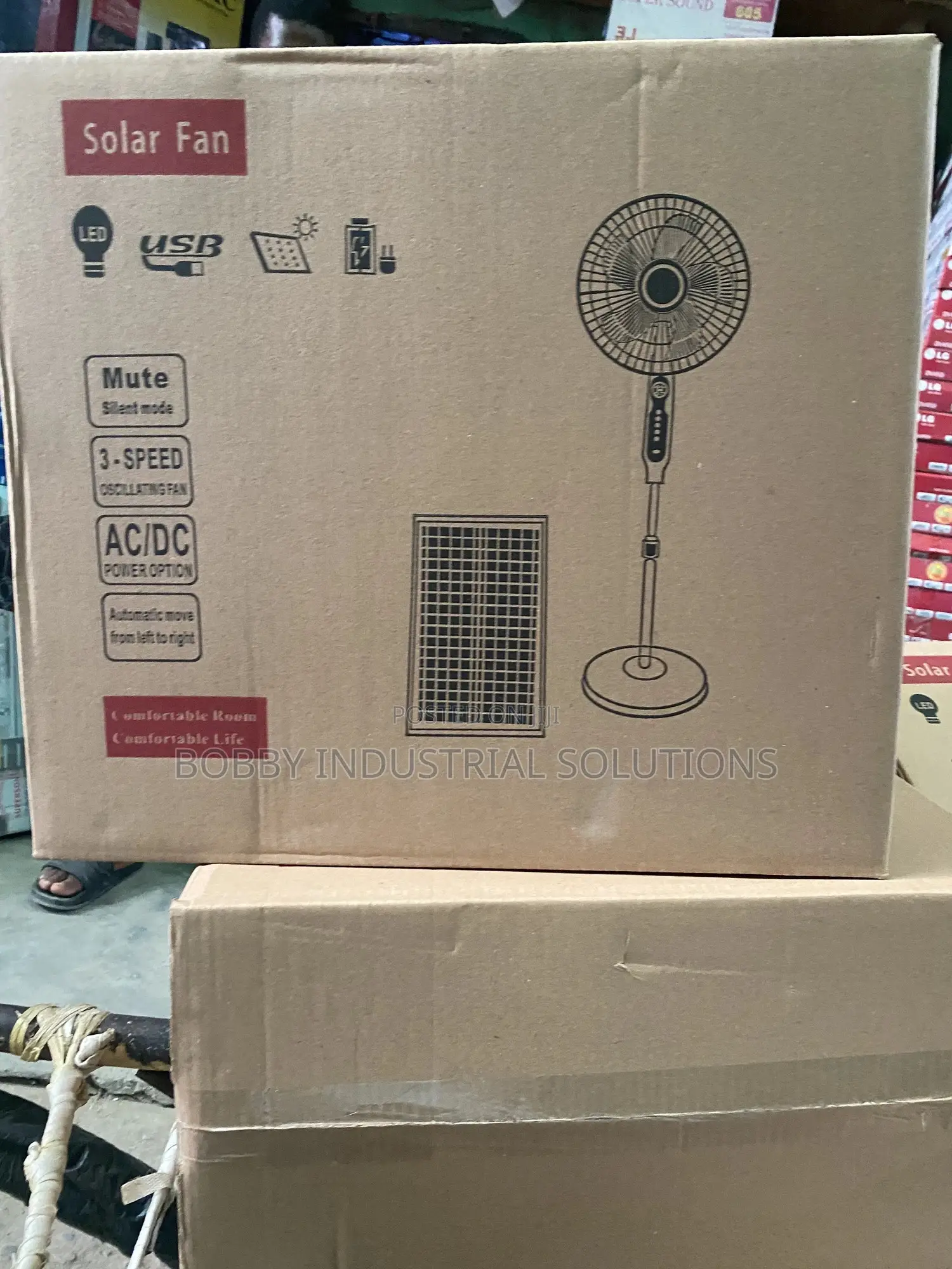 Rechargeable Solar Fan