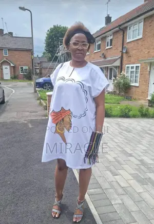 Women’S Danshiki With Aso Oke Side Pocket Detail