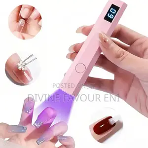 Digital Handheld Led Nail Lamp, Portable Rechargeable Nail Dryer