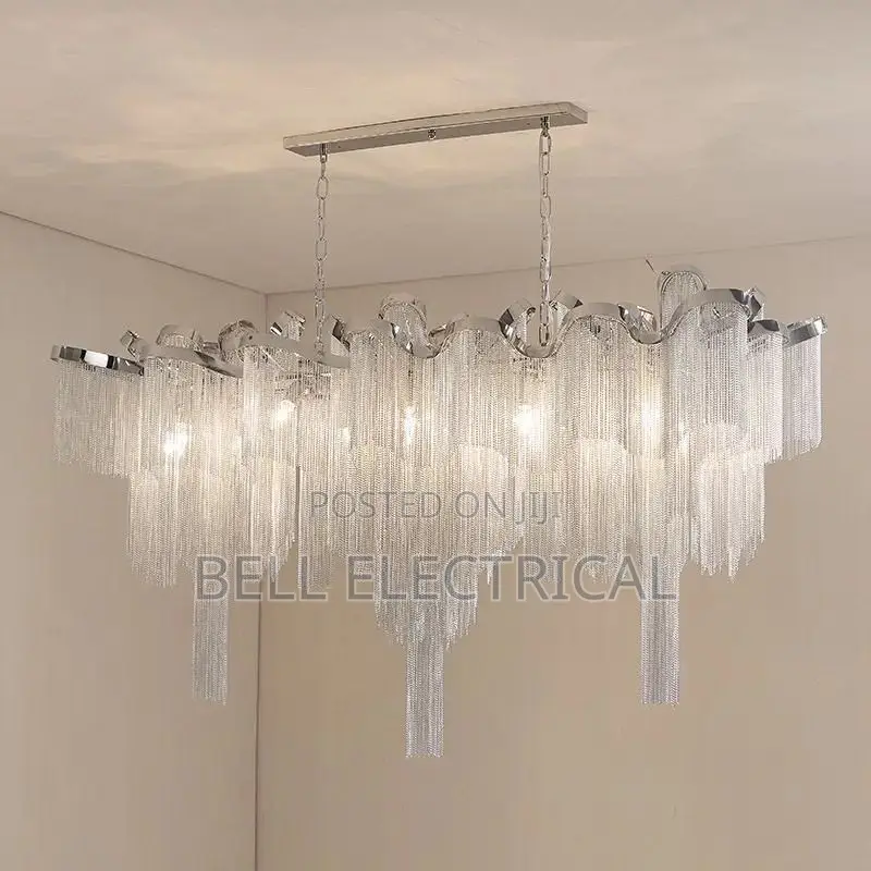 Tassels Aluminum Silver Ceiling Lights