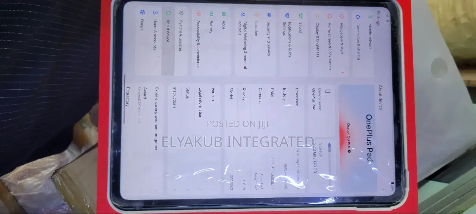 New OnePlus Pad 128 GB Gray