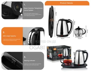Raf Electric Jug With Coffee Set