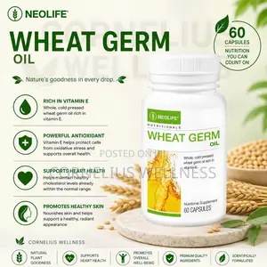 Wheat Germ Oil – Natural Vitamin E Heart Wellness Supplement