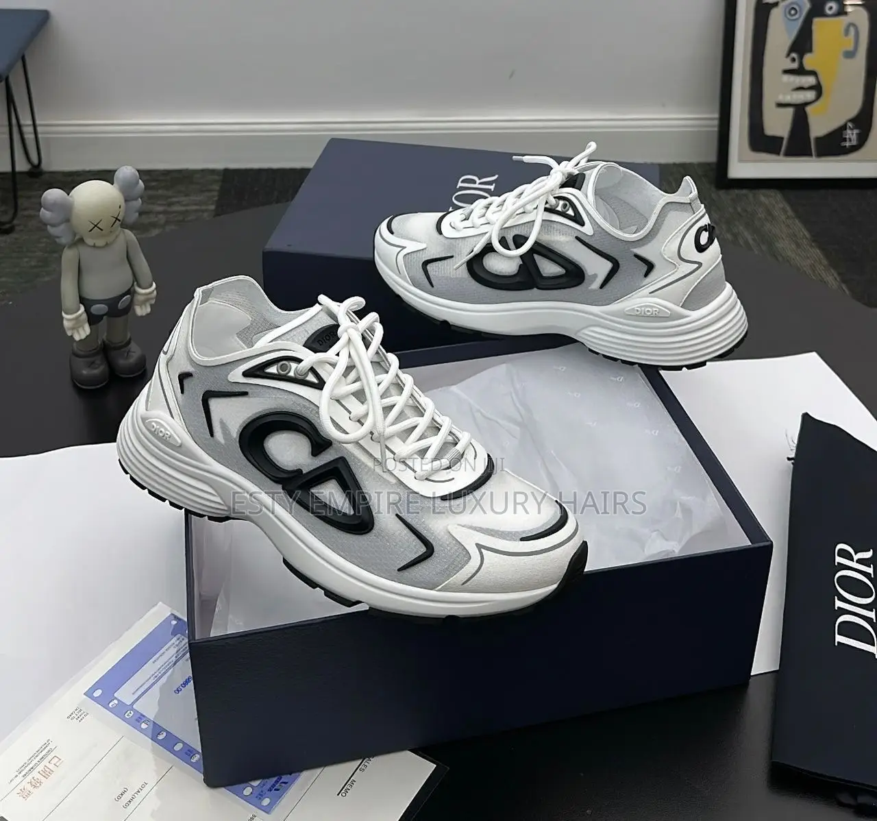 High Quality Luxury Dior B30 County Down Tech Sneakers