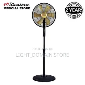 Binatone Fan 18 6blades Standing Black Ital-1660