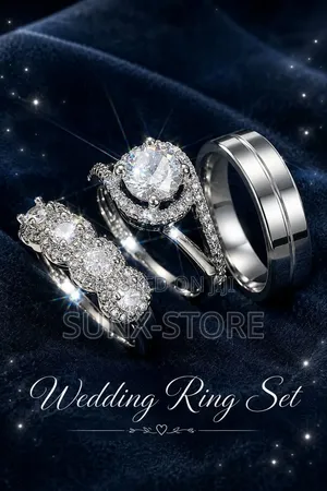 Luxury Wedding Ring Complete Couple Set