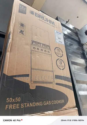 Bruhm Standing Gas Cooker 4 Burner