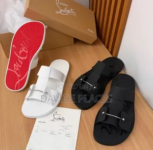 Original Quality Christain Louboutin Leather Slide