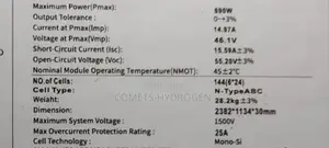 700 Watts Solar Panels