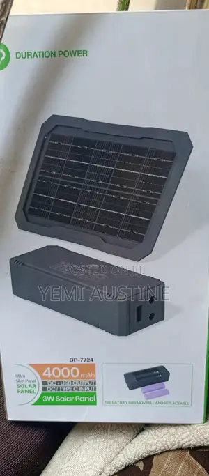 Solar Power Bank With Panel