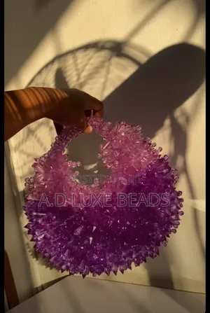Spiky Semicircle Luxury Beaded Bags