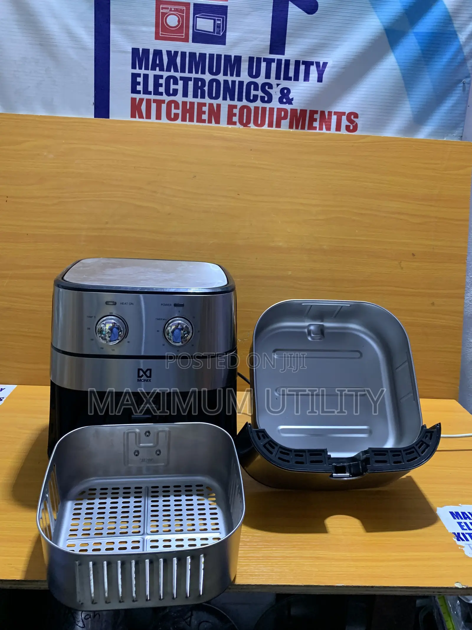 5 Liters Monix Stainless Steel Knob Airfryer