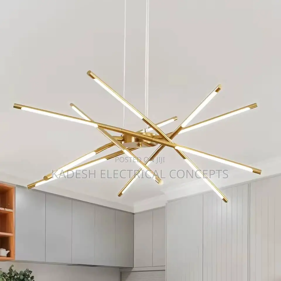 Nordic Modern Led Linear Chandelier Simple Stick Shape Pendant Light