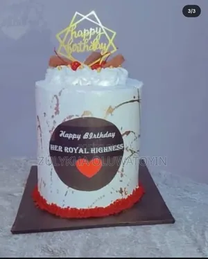 Size 7 Three-Layer Birthday Cake – Elegant Tall Celebration Cakes
