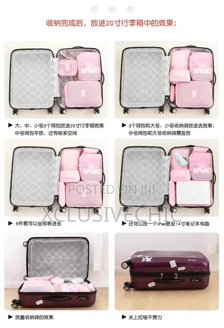 6 in 1 Travel Bag Set