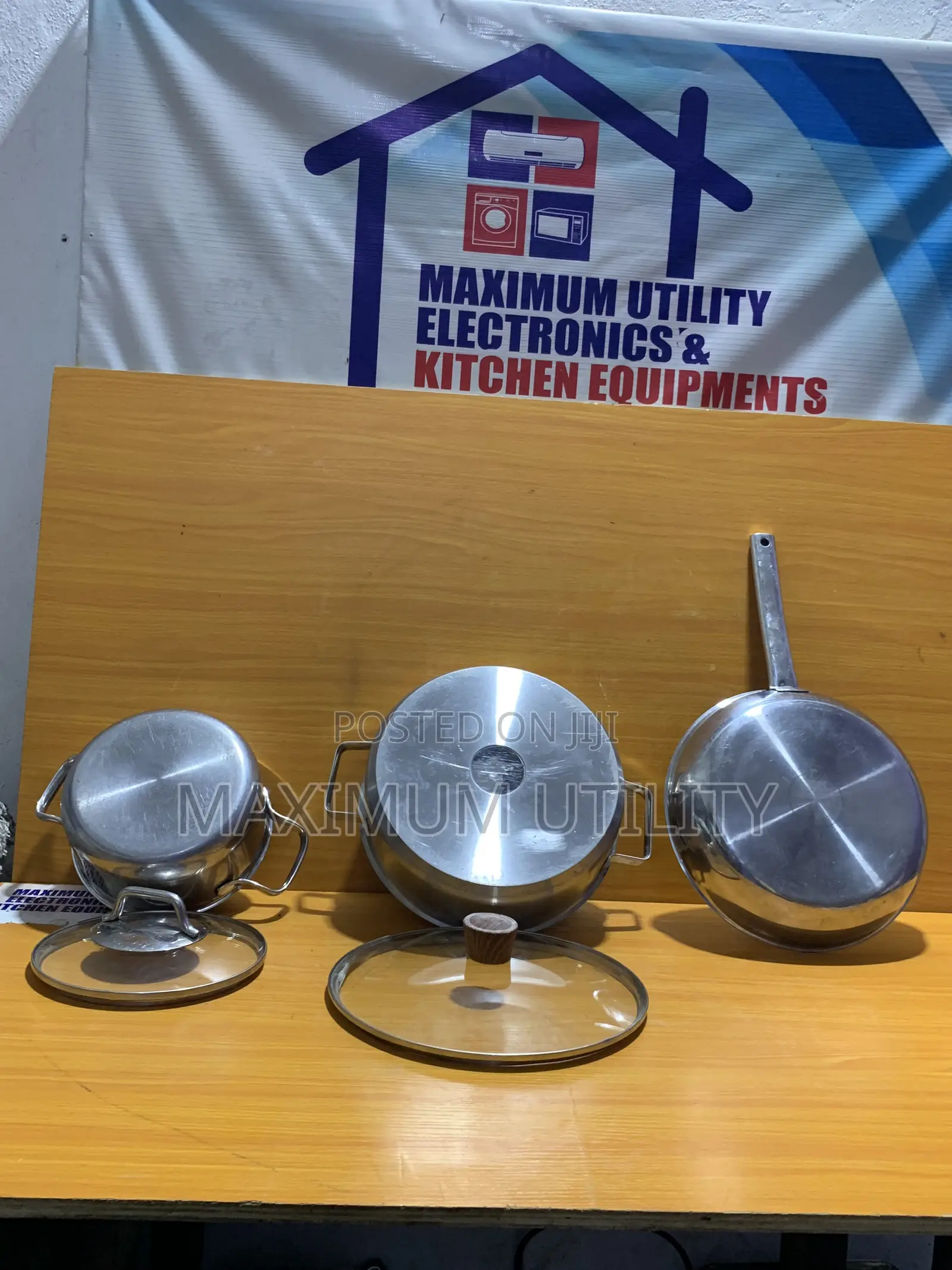 Stainless Steel Cookware Set Also Available in Pieces