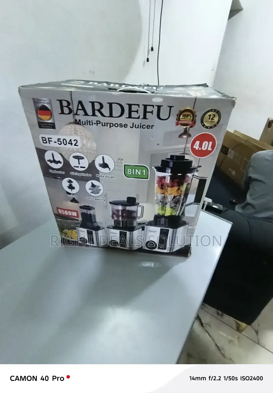 Bardefu Professional Blender With Multiple Attachments