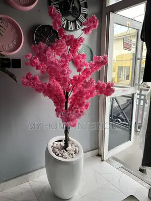Pink Flower With Pot