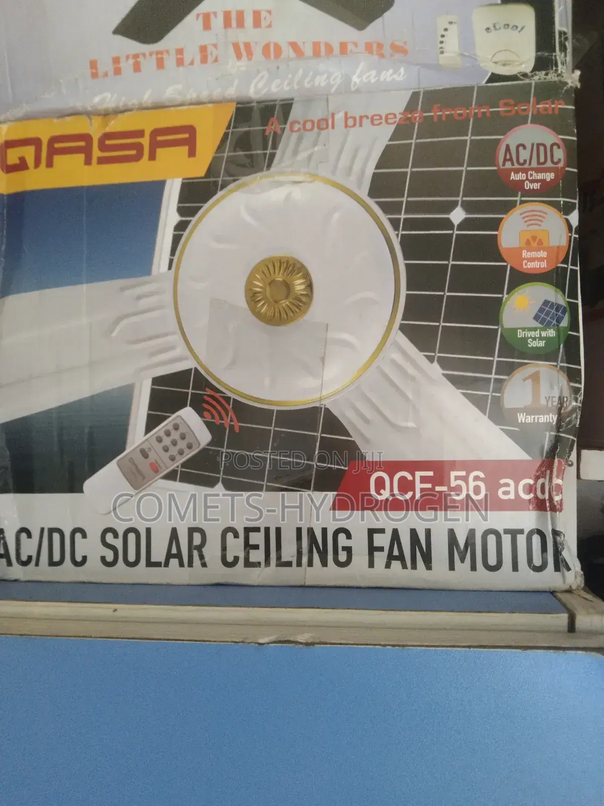 AC/DC Solar Inverter + NEPA Ceiling Fan