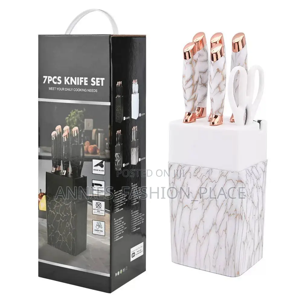 7pcs Marble Pattern Knife Set