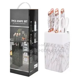 7pcs Marble Pattern Knife Set