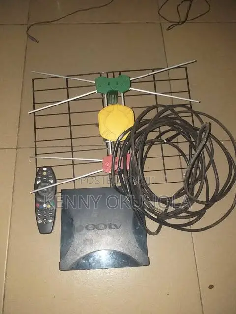 Gotv Decoder, Remote, Wire And Antenna