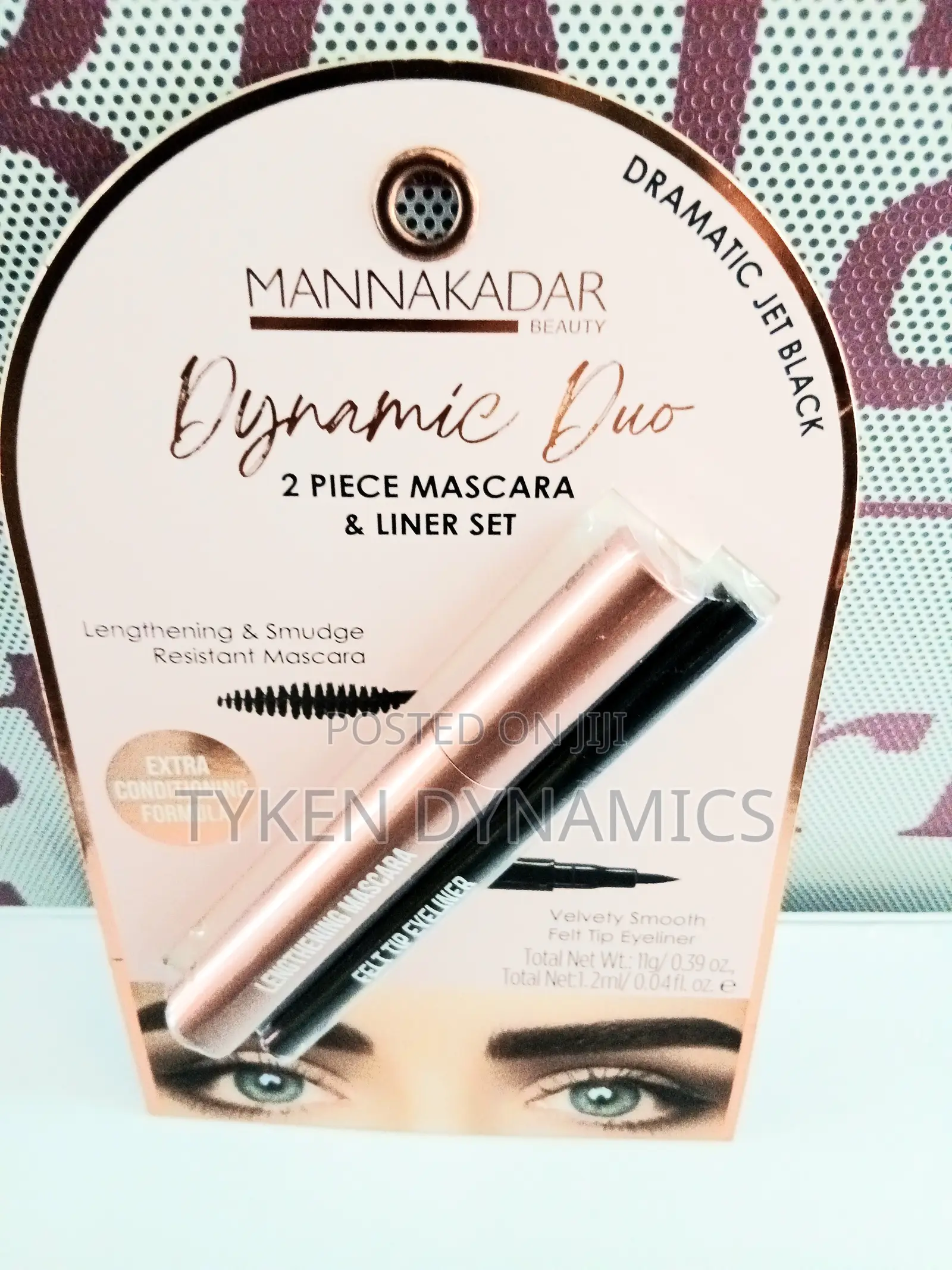 Manna Kadar Dynamic Duo Eyeliner Mascara Set Dramatic Jet Black