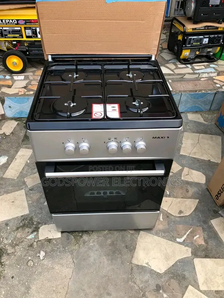 Original Maxi 60 by 60 4 Burners Standing Gas With Oven