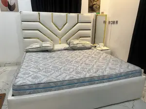 6 By 6 Bed Frame Semi Orthopedic Mattress