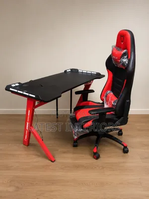 Premium Gaming Desk Gaming Chair Set , Comfortable Durable