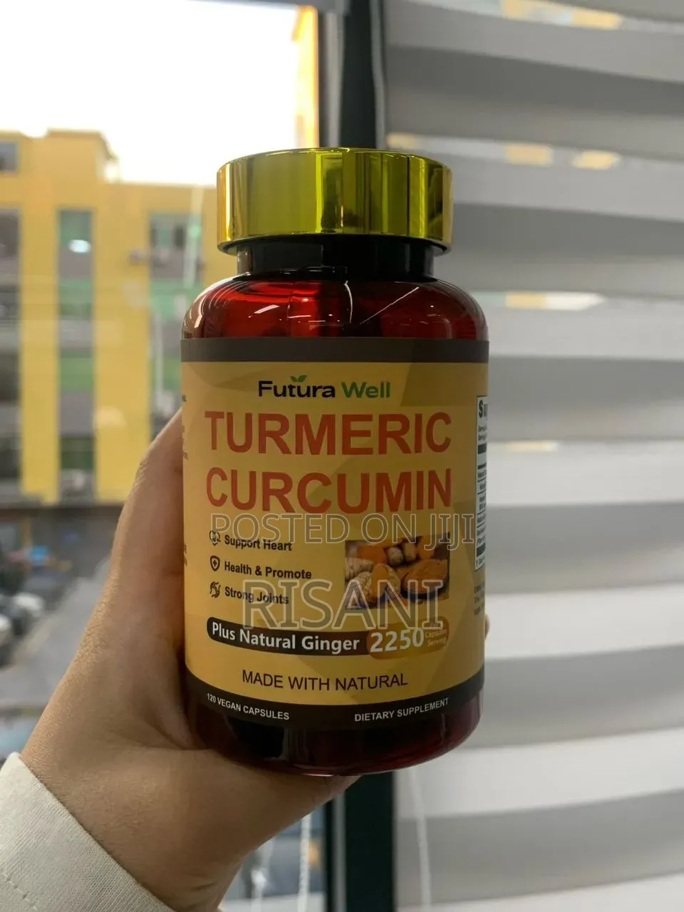 Tumeric Curcumin Supplement Capsules With Ginger 120 Capsules