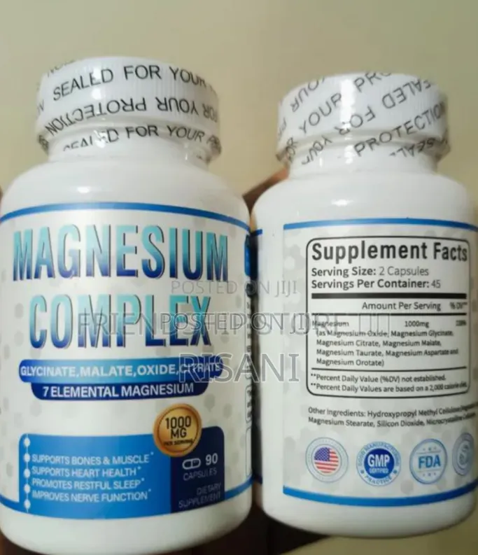Magnesium Complex 7 Elemental Magnesium 90 Capsules